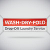 Laundromat Drop-Off Laundry Service Banner - Red