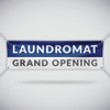 Laundromat Grand Opening Banner - Blue