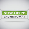 Now Open Laundromat Banner - Green