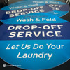 Drop Off Service Wash Dry Fold Advertising