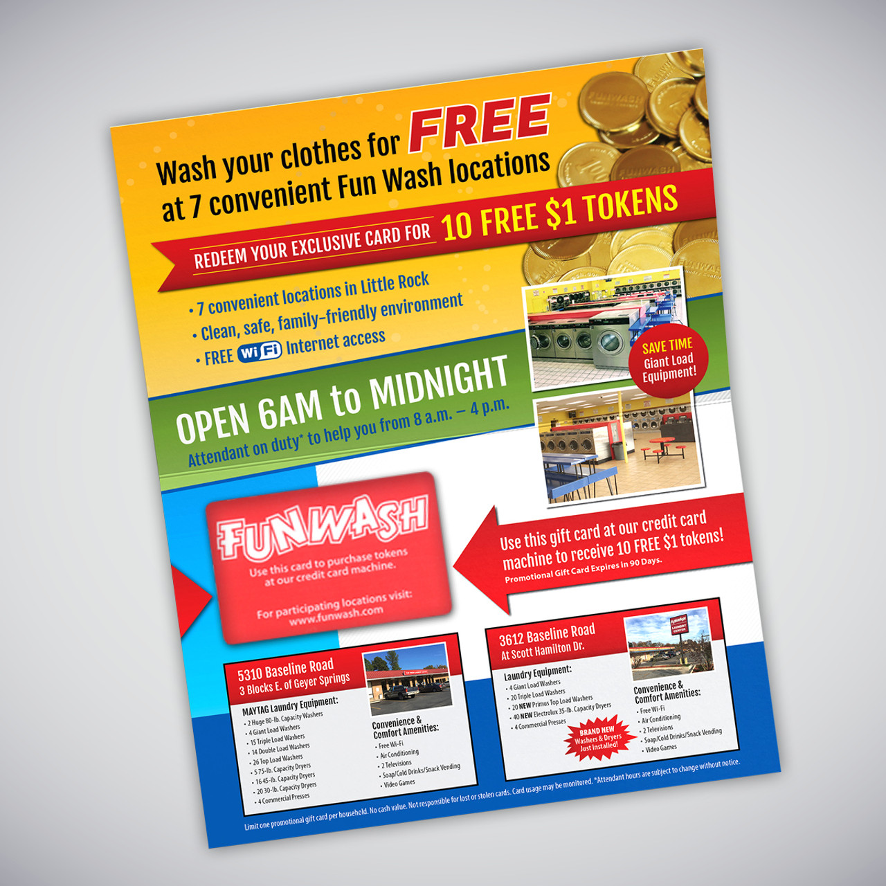 Custom Design Direct Mail for Laundromat