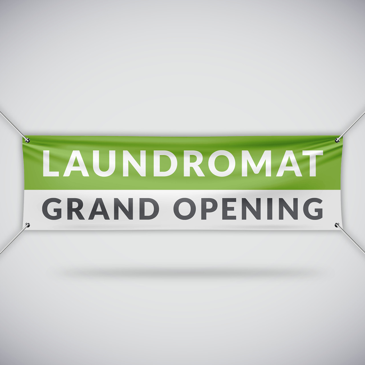 Laundromat Grand Opening Banner - Green