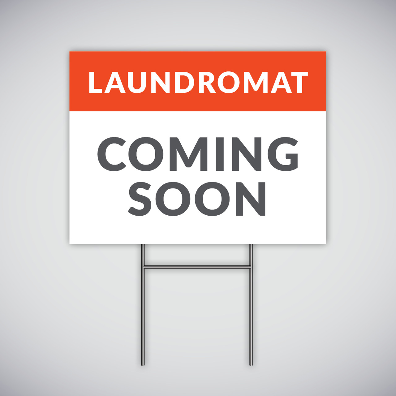 Laundromat Coming Soon Yard Sign - Red