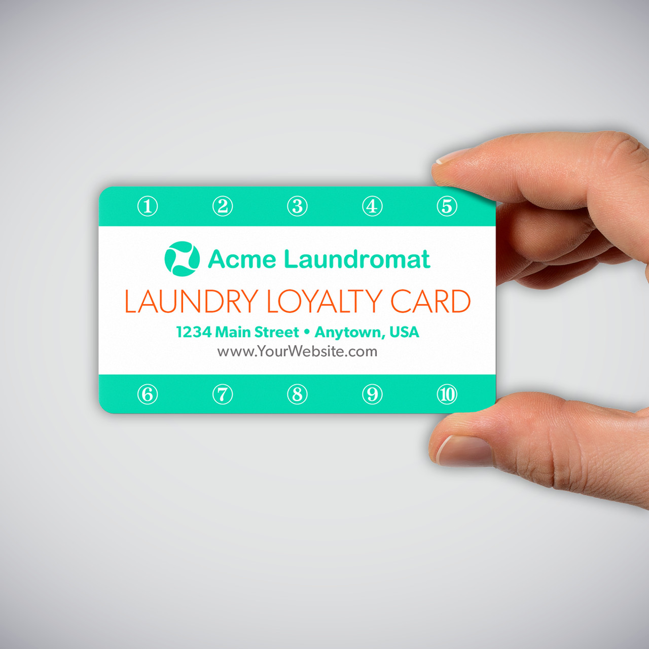Laundromat Loyalty Punch Card