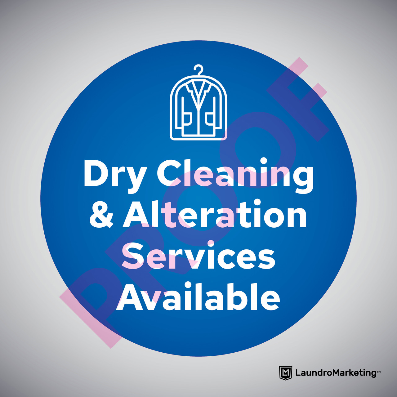 Window Sticker Decal for Laundromat