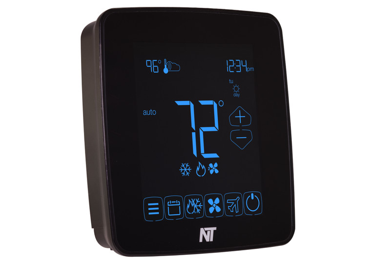 X7C-IP-B Touchscreen Ethernet Programmable Thermostat w/CO2 (Black)