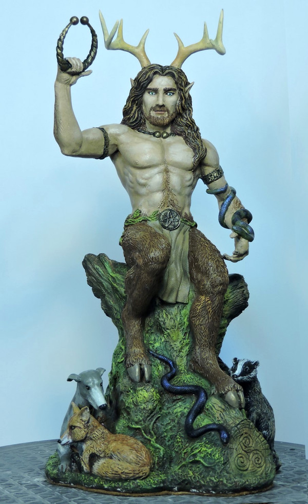 Gwyn ap Nudd (Cernunnos) - Hand cast statue