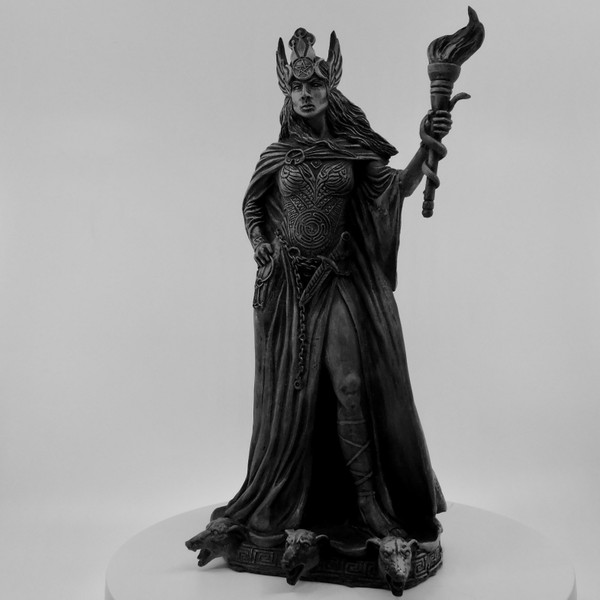 Hekate (Hecate) - Handcast Statue