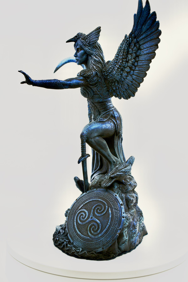 The Morrigan - Hand-cast Statue