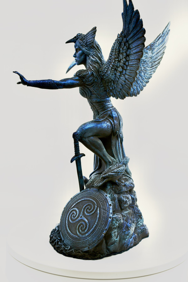 The Morrigan - Hand-cast Statue