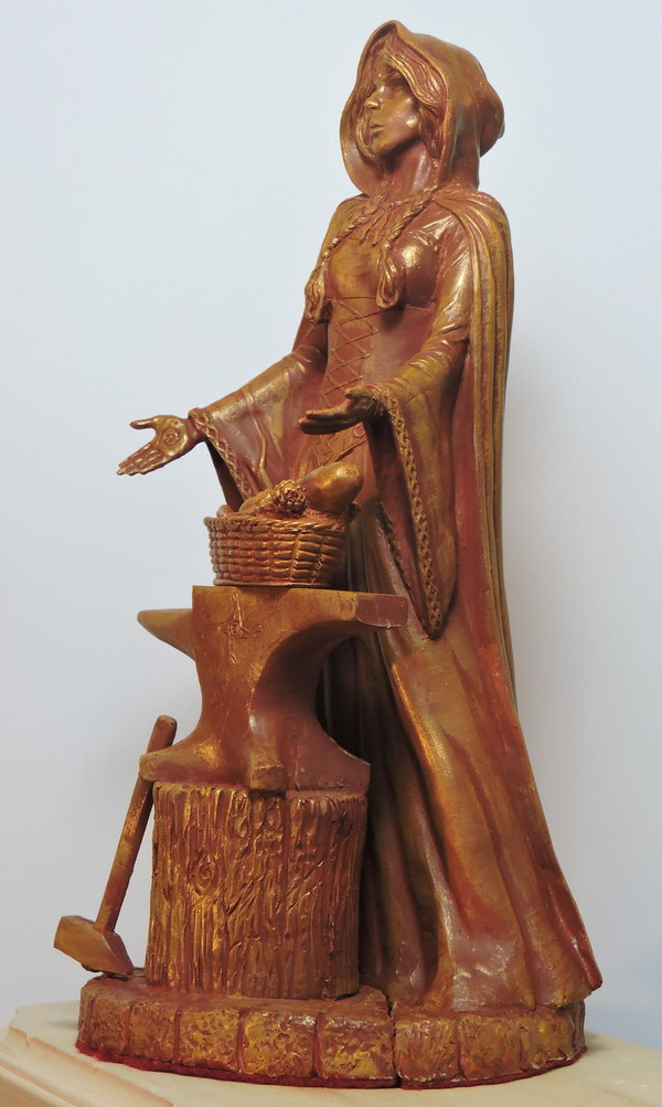 Brid (Brigid) - Hand cast statue