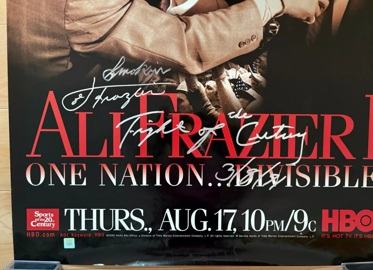 Joe Frazier Signed 3-8-71 Fight Poster