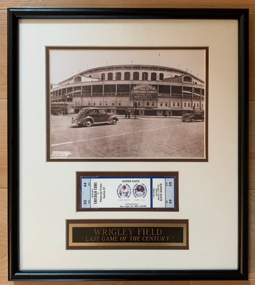 WRIGLEY FIELD - The ballpark at the corner of Clark and Addison opened its doors in 1914.  With its ivy-covered walls and manual scoreboard, Wrigley Field has become a beloved piece of baseball's landscape and the game's history.