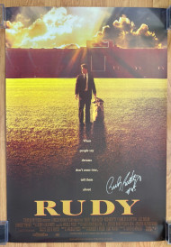 Rudy Ruettiger Signed Rudy Movie Poster
