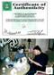 Signing photo and COA