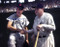 The only "in uniform" photograph of these two immortals taken on July 13, 1943 at Fenway Park.