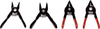 230 - 4Pc. Stubby Snap Ring Ring Plier Set