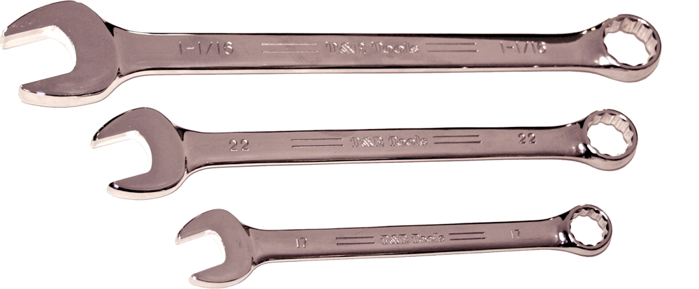 42222 - 11/16" SAE 12Pt. Combination Wrench (Mirror Finish)