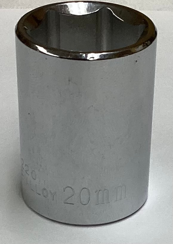 54220 - 20mm x 1/2" Drive Standard Socket (6 Point)