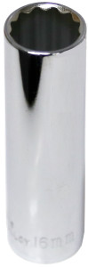 54516 - 16mm x 1/2" Drive Deep Socket (12 Point)