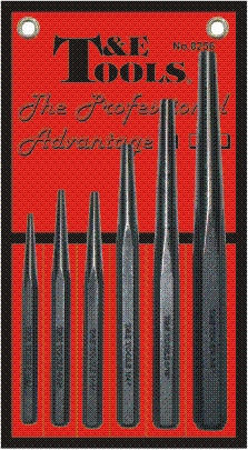 8256 - 6 Piece Taper Drift Punch Set