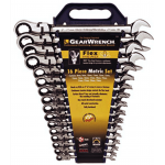 13997 - 16Pc. Metric Flex-Head Comb. GearWrench Set