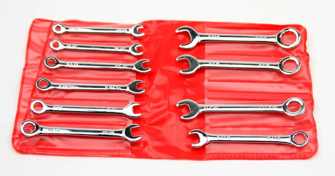 5593 - 10Pc. SAE 6/12Pt. Mini Comb. Wrench Set