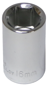 54216 - 16mm x 1/2" Drive Standard Socket (6 Point)
