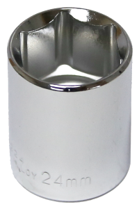 54224 - 24mm x 1/2" Drive Standard Socket (6 Point)