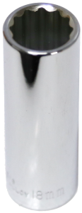 54518 - 18mm x 1/2" Drive Deep Socket (12 Point)