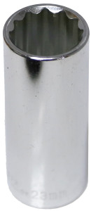 54523 - 23mm x 1/2" Drive Deep Socket (12 Point)