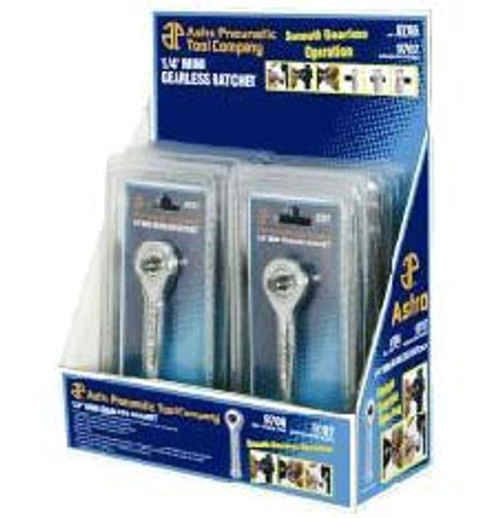 6 pc 1/4" mini gearless ratchet