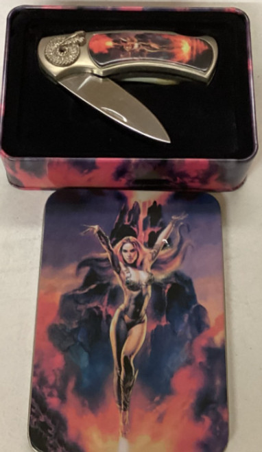 Iron box mountain lady knife