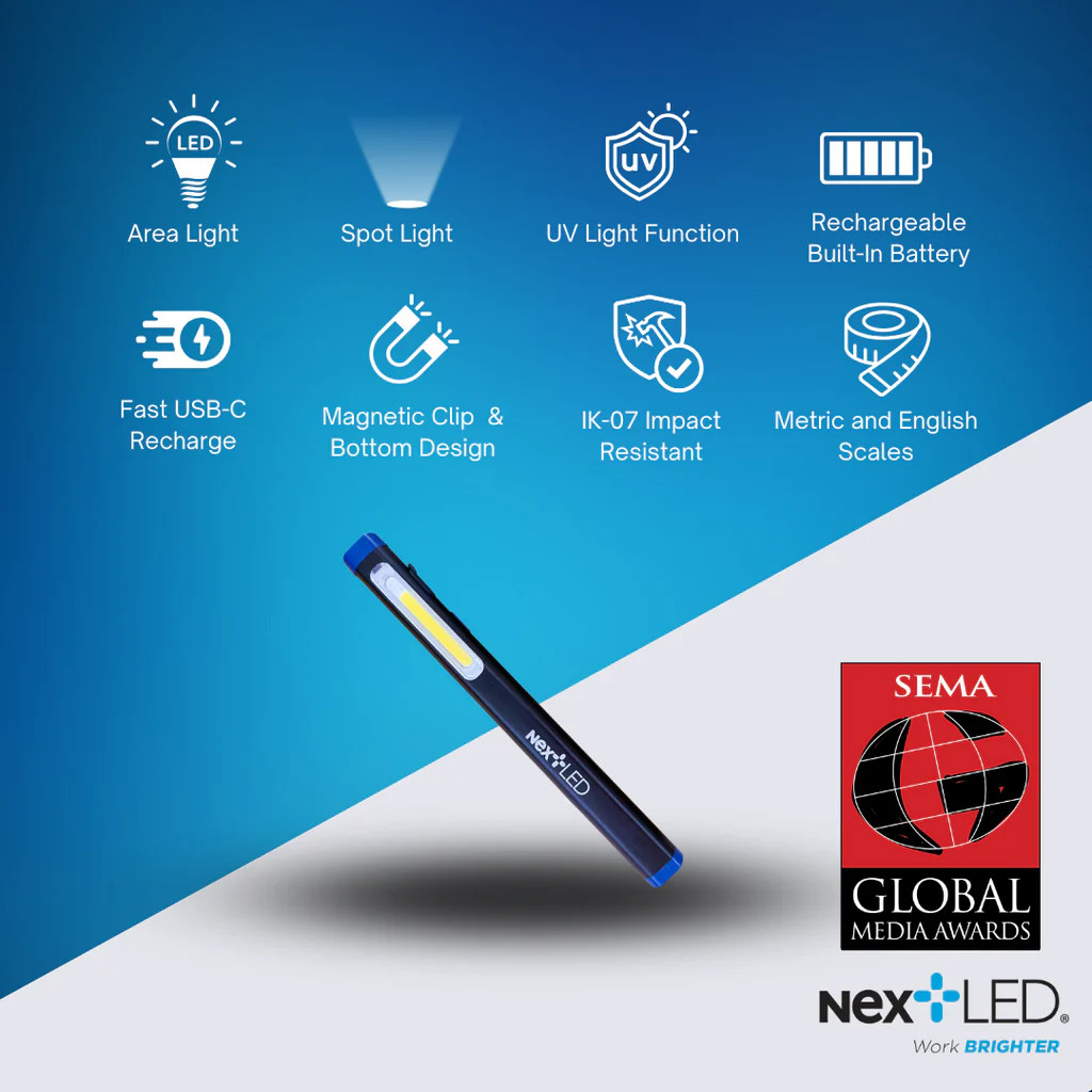 NT-6615 Multi-Function, 3 IN 1 Rechargeable Pen Light