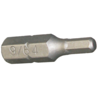 30654 - 9/64" 1/4" HEX IN-HEX INSERT BIT 1" (25MM)