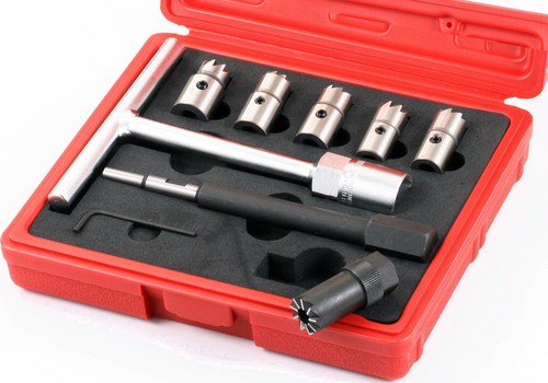 4043 - 8PC. DIESEL INJECTOR SEAT CUTTER SET 