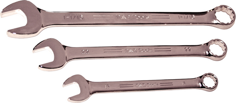 43434 - 1.1/16" SAE 12Pt. Comb. Wrench (Mirror Finish)