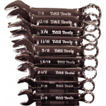 13009S - 9Pc. Stubby Comb. SAE Wrench Set (O/E & Ring)
