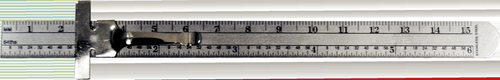 6422 - 6" Pocket Clip Ruler