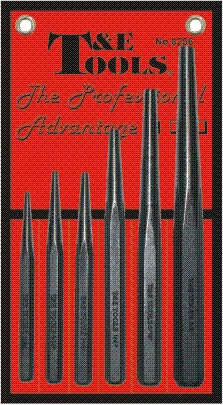 8256 - 6 Piece Taper Drift Punch Set