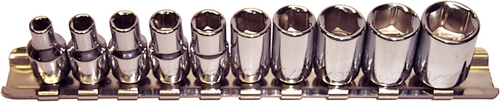 92210  - 10 Piece 1/4" Drive 6 Point Standard SAE Sockets