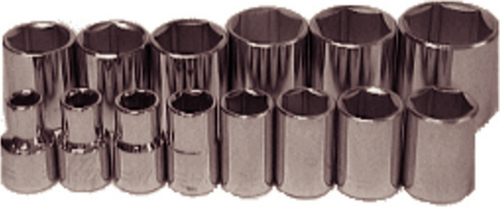 14 Piece 1/2" Drive 6 Point Standard SAE Sockets - 94214