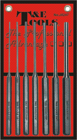J8247 - 7 Piece Long Pin Punch Set