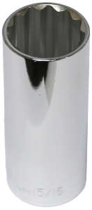 14530 - 15/16" x 1/2" Drive Deep Socket (12 Point)