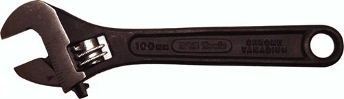 T&E Tools 4" Adjustable Wrench with Scale (Phosphate Finish) - TE10004