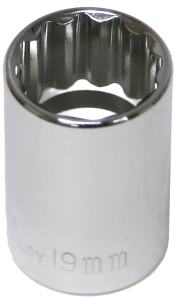 54319 - 19mm x 1/2" Drive Standard Socket (12 Point)