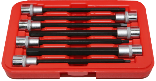 TE93105 - (P6) (N) 7Pc. 3/8"Dr. SAE In-Hex Socket 150L (1/8" to 3/8")