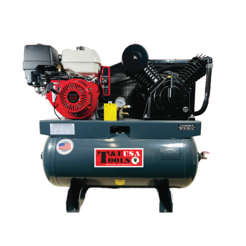 Portable Air Compressor 13HP 30GAL Gasoline 2 Stage - TEJA1330 (CALL FOR PRICING)