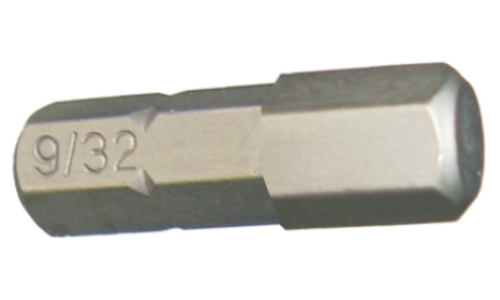30609 - 9/32" 1/4" HEX IN-HEX INSERT BIT 1" (25MM)
