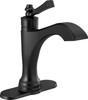 Delta 556T-BL-DST Dorval Single Handle Touch20 Bathroom Faucet, Matte Black